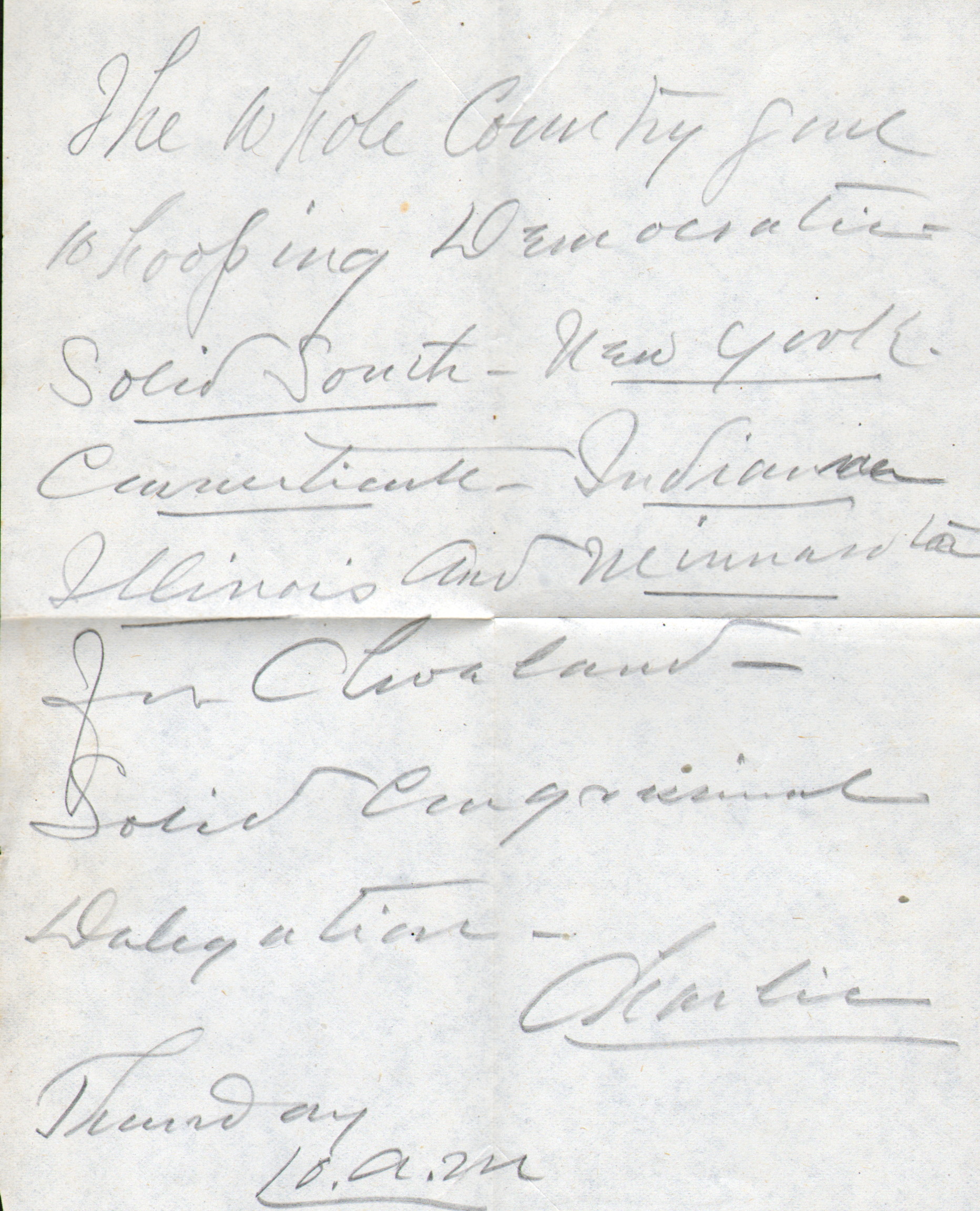 Letters Letter 3210 Gleaves Family